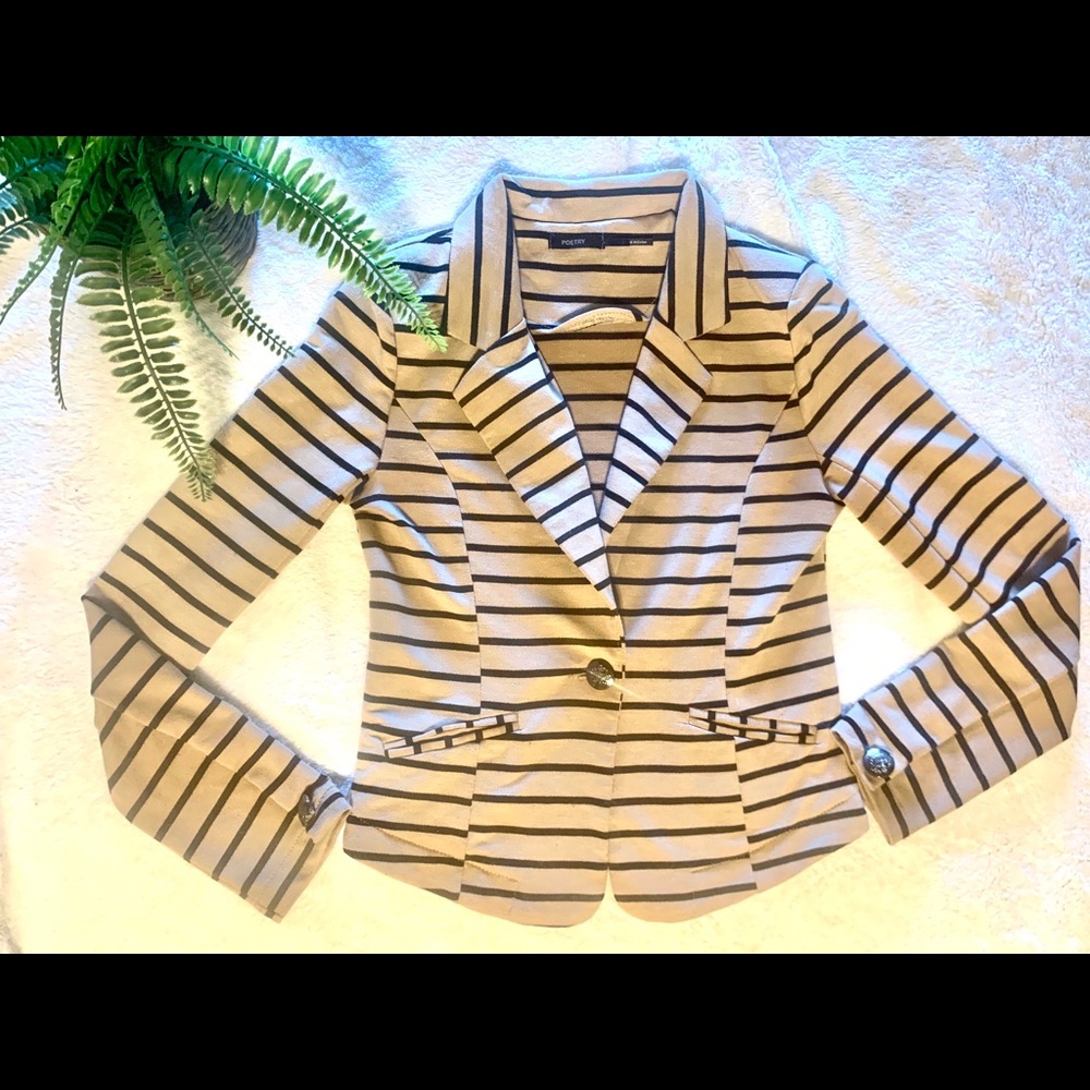 Striped blazer jacket🖤